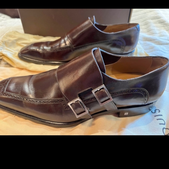 Louis Vuitton-Genuine Mens Dress Shoes-Size 9 (US)-Chocolate Brown - Picture 9 of 12